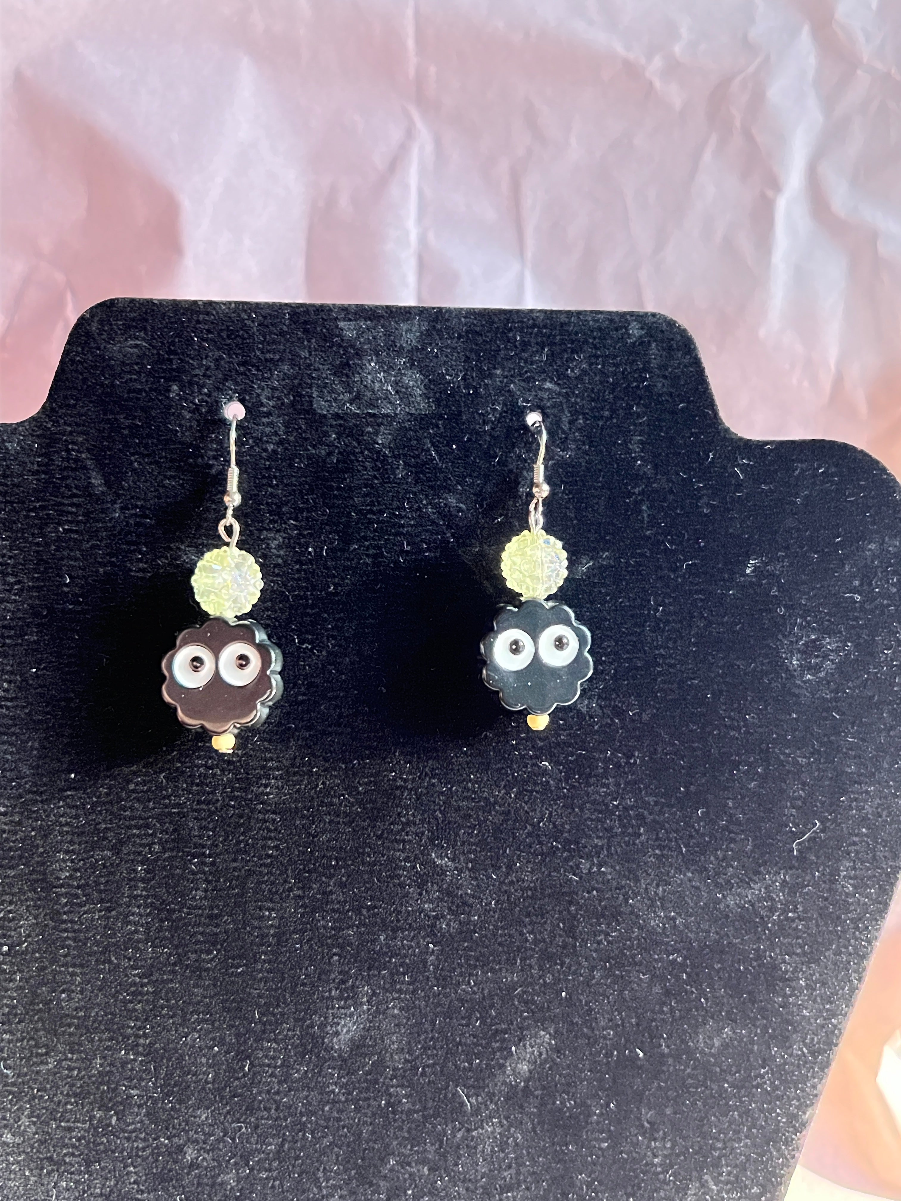 Hoshi Rußgeister Ohrringe Silber Kawaii Schmuck