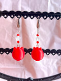 Katzenlaternen Ohrringe – Kawaii Schmuck mit Glasperlen