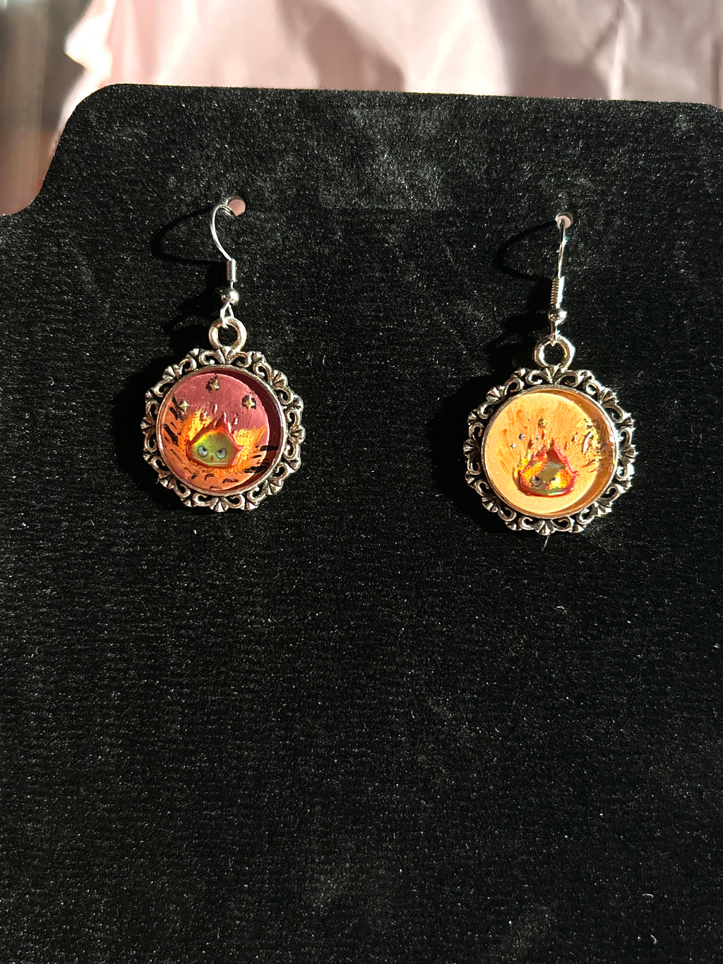Tamashii Hanabi Ohrringe – Handbemalter Japanisch inspirierter Schmuck