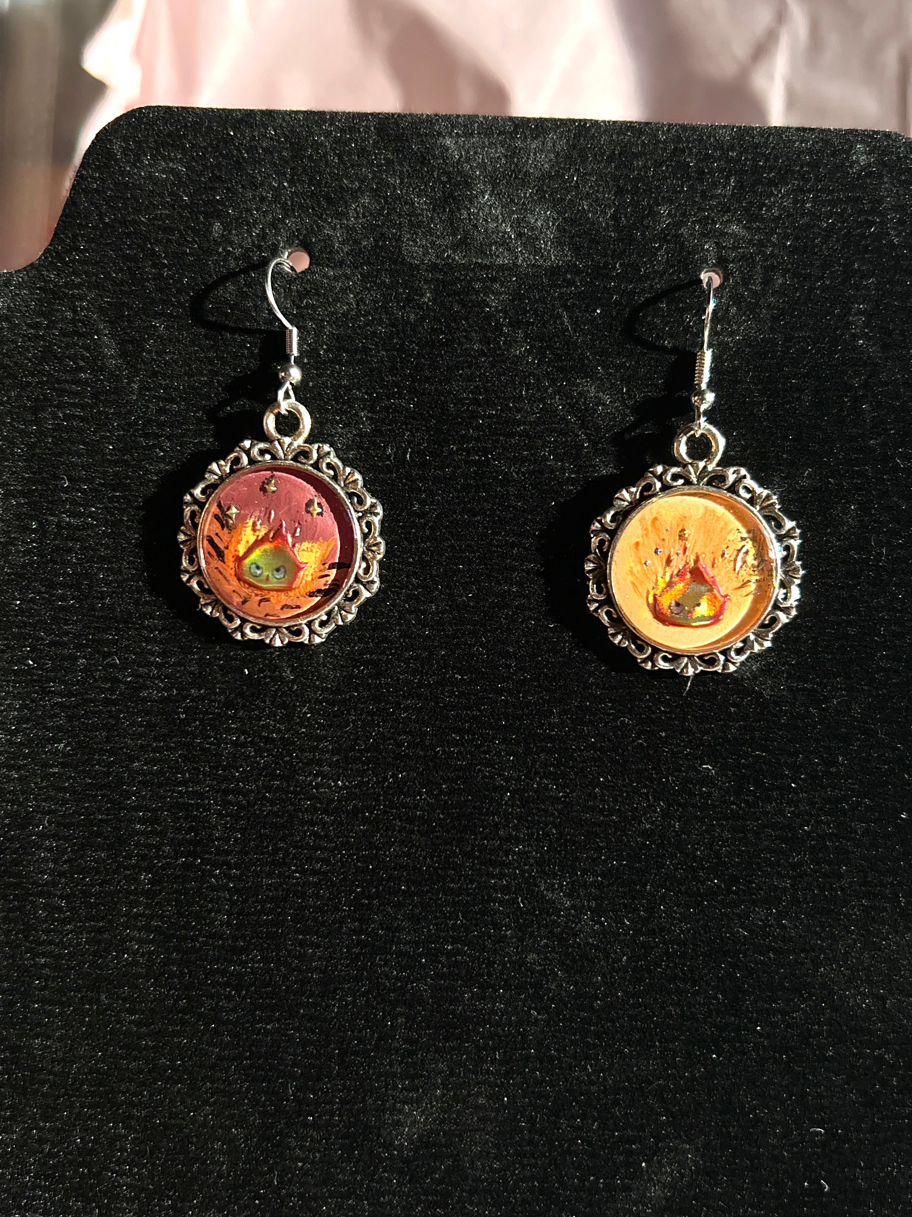 Tamashii Hanabi Ohrringe – Handbemalter Japanisch inspirierter Schmuck