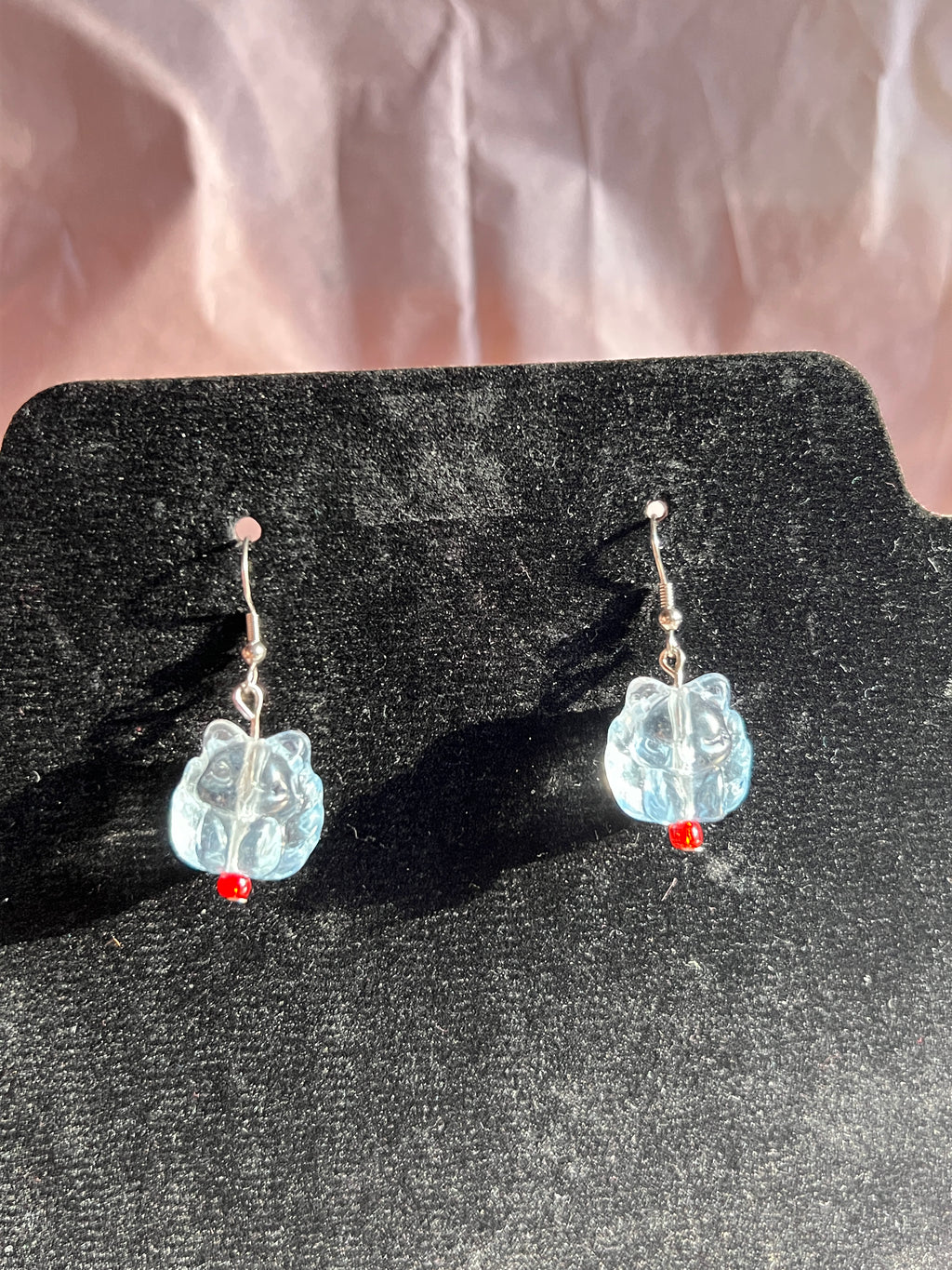 Kitsune Ohrringe aus Glas – Japanischer Schmuck
