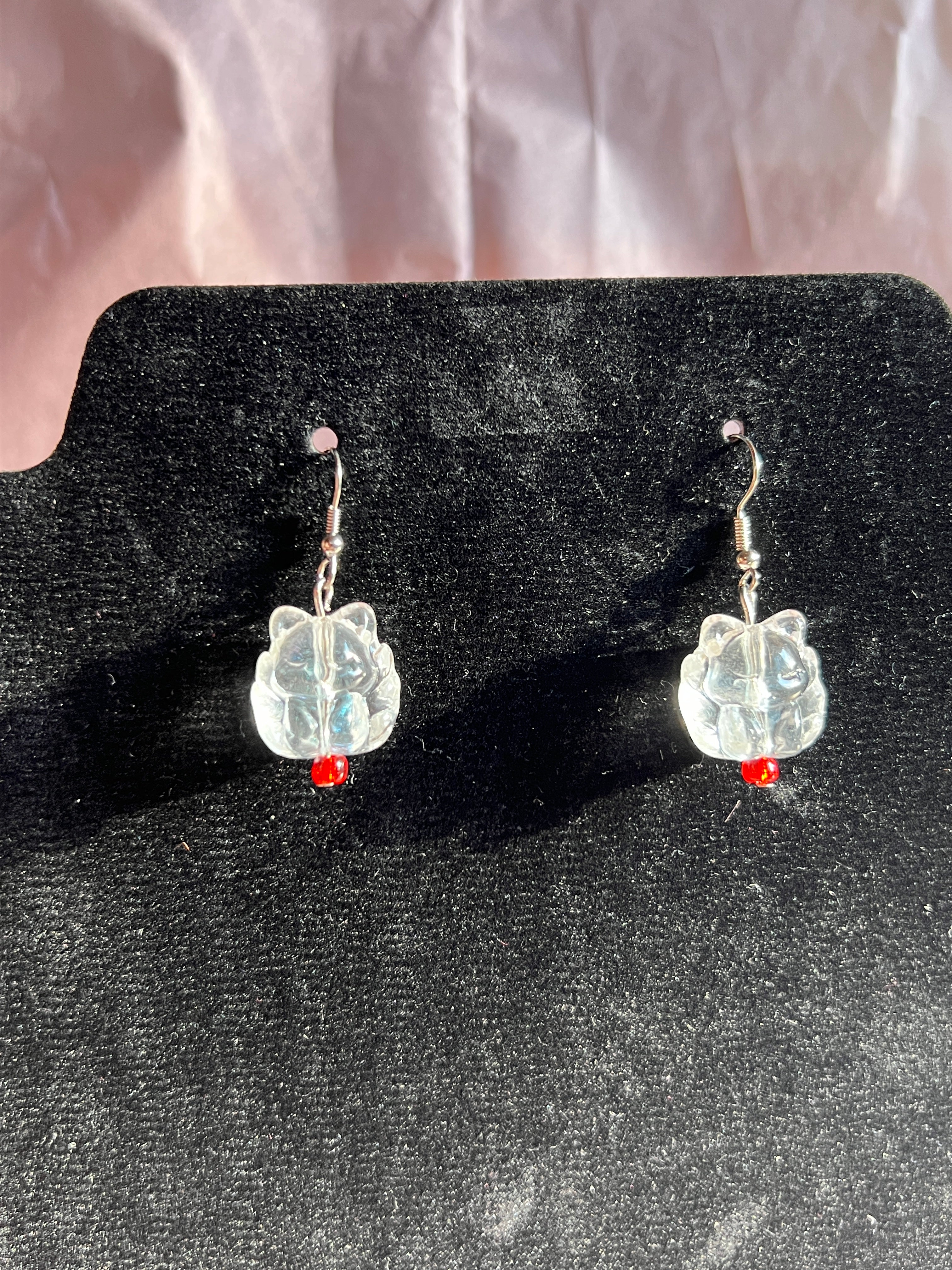 Kitsune Ohrringe aus Glas – Japanischer Schmuck