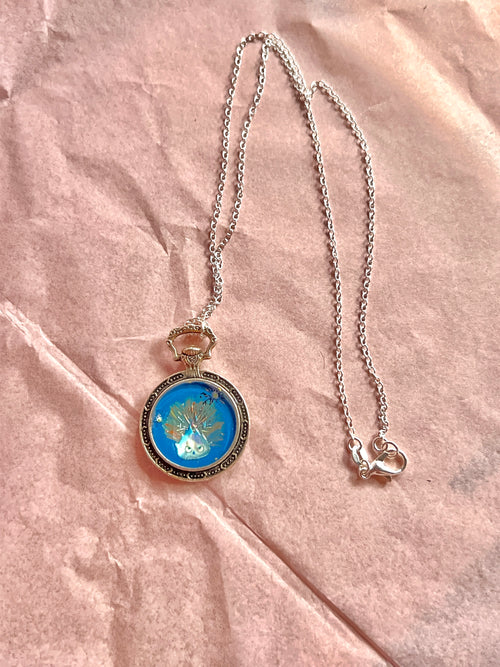 Flammendämon und Rußgeist Kette Silber – Handbemalter Anime Schmuck | Hanabi Kollektion (Kopie)