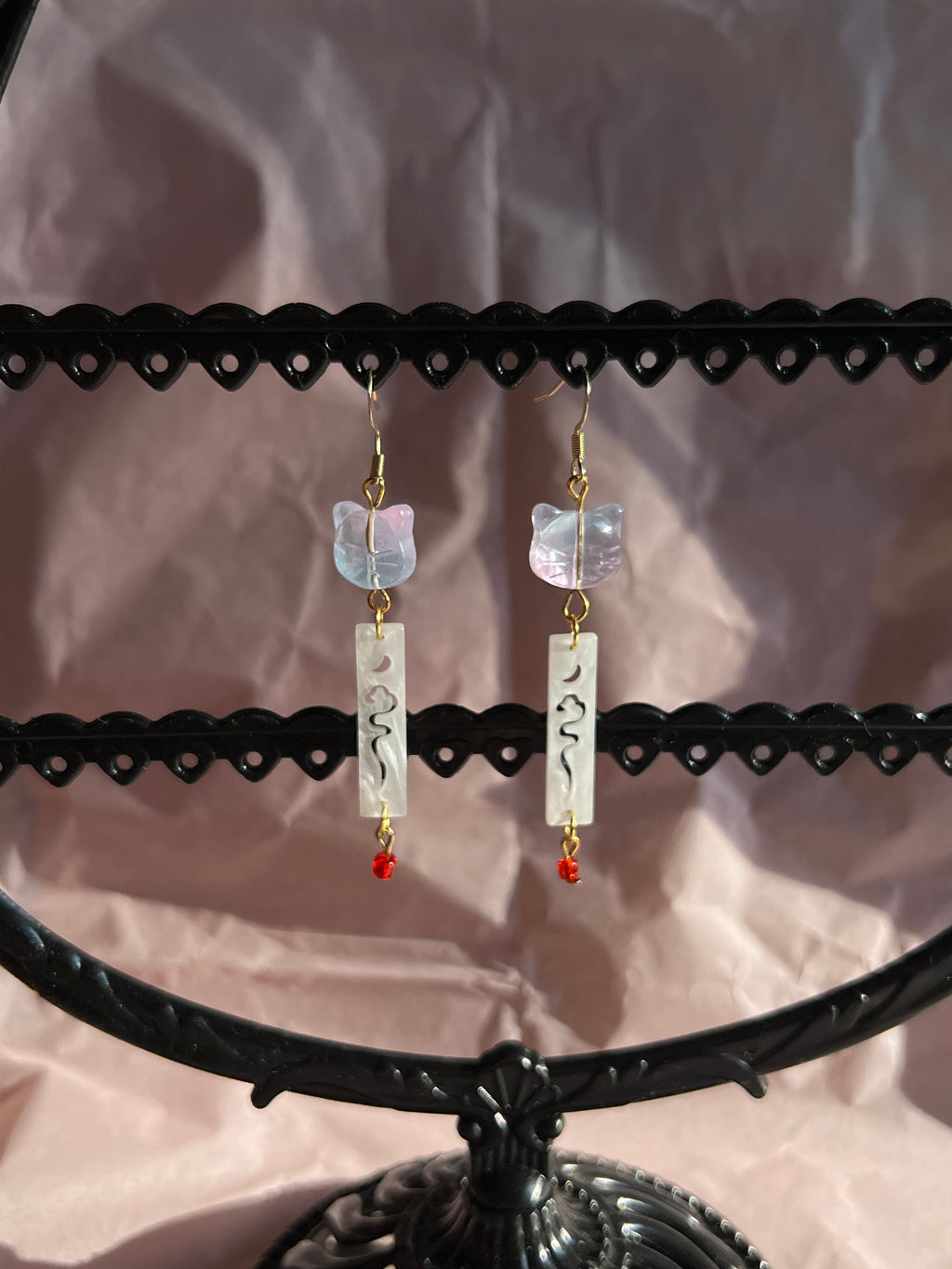 Yoru Neko Ohrringe Japanisch inspirierter Schmuck
