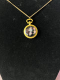 Kitsune Kette Gold – Handbemalter Anime Schmuck | Hanabi Kollektion