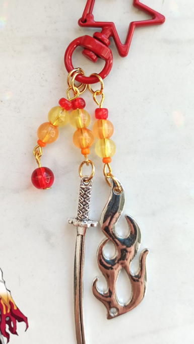 Anime-inspiriertes Schmuck-Set – Flamme & Stärke