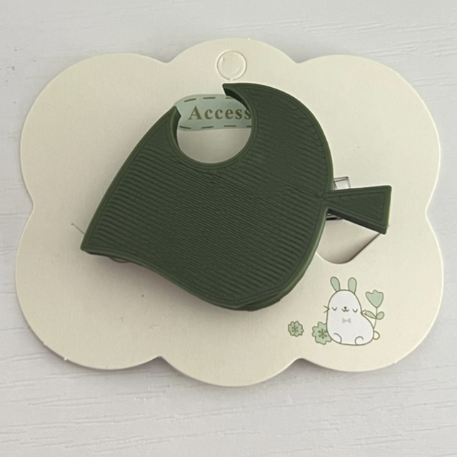 Blatt Haarspange mit Holo Stern Effekt – Glitzer Hair Clip