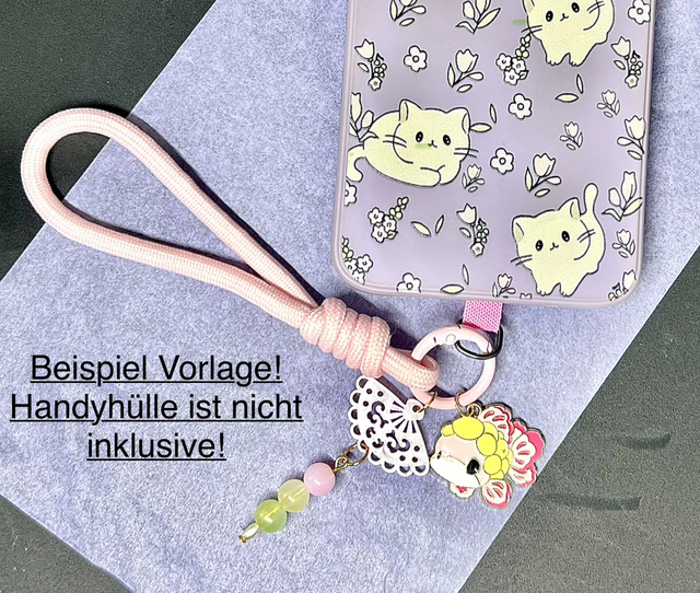 Handyband Biene mit Glöckchen – süßes Phone Strap