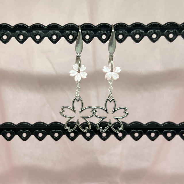 Kirschblüten Style Ohrringe – 316 Edelstahl