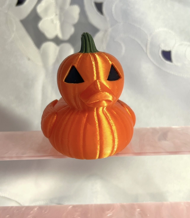 Kürbis Ente – 3D gedruckte Halloween Deko