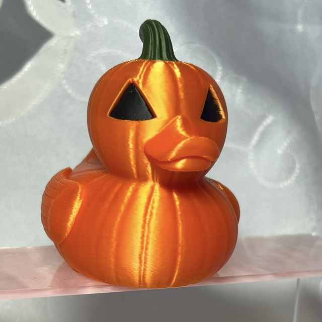 Kürbis Ente – 3D gedruckte Halloween Deko