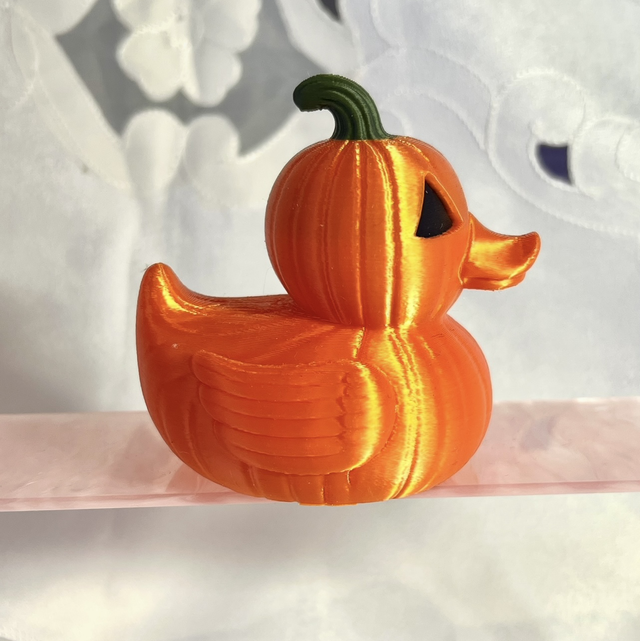 Kürbis Ente – 3D gedruckte Halloween Deko