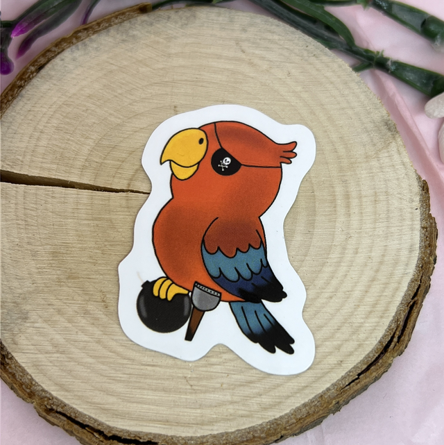 Piraten Papagei Sticker – Süßer Sticker