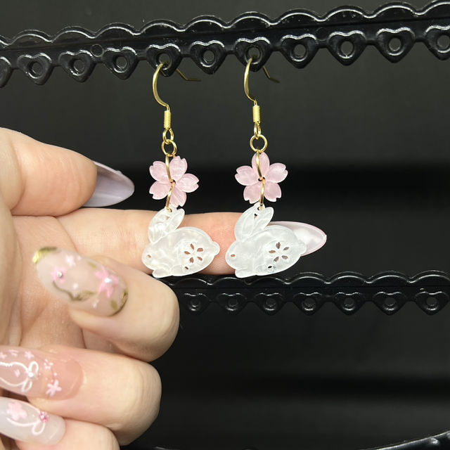 Sakura Hasen Ohrringe – Japanischer Schmuck