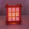 Shoji Deko Lampe 3D gedruckt – Japanische Laterne mit verstecktem Motiv (ohne Kerze)
